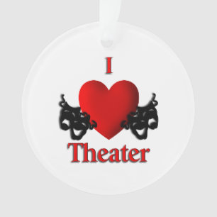 Maskers voor komedie en tragedie-theater ornament