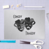 Maskers voor komedie en tragedie-theater tissuepapier (Craft)