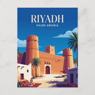 Masmak Fort Saudi-Arabië Briefkaart