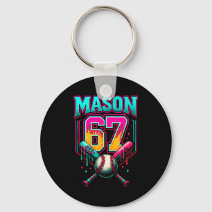 Mason 67 Grappig Ijs Drip Honkbal Ijs D Sleutelhanger