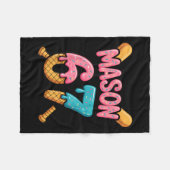 Mason 67 Ice Cream Drip Baseball Fleece Deken (Voorkant (Horizontaal))