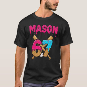 Mason 67 Ice Cream Meme Funny Six Seven Mason ijs T-shirt