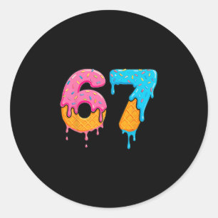 Mason 67 Ijs Drip Meme Zes Zeven Ronde Sticker