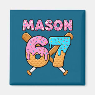 Mason 67 ijs meme grappig zes zeven mason ijs magneet