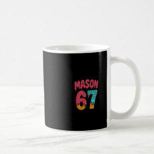 Mason 67 Ijs Meme Grappig Zes Zeven (op Ck) Pu Koffiemok