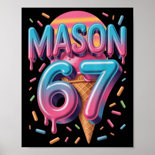 Mason 67 Meme Ijs Bysebyll Drip _1 Poster (Voorkant)