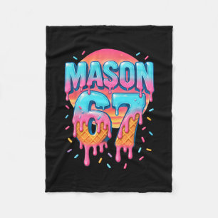 Mason 67 Meme Ijs Verkoop Drip 6 7 Zes Zeven 6- Fleece Deken