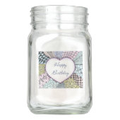 Mason Anniversaire de pot de maçon de vase joyeux (Devant)