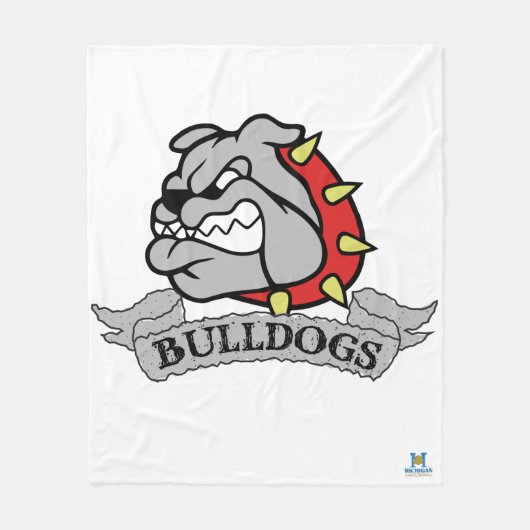 Mason Bulldogs Fleece Deken (Voorkant)