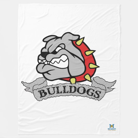 Mason Bulldogs Fleece Deken (Voorkant)