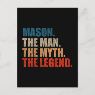 Mason De Man De Mythe De Legende Briefkaart