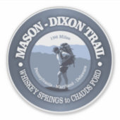 Mason-Dixson Trail (BG) Sticker (Voorkant)
