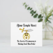 Mason en Shriner kerstcadeaus Feestdagenkaart (Staand voorkant)