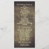 mason floral jar programmes de mariage rustique (Dos)