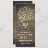 mason floral jar programmes de mariage rustique (Devant / Derrière)