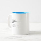 Mason, Garçon Nom Personnalisé Définition Mug (Devant gauche)