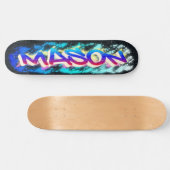 MASON Gepersonaliseerd Graffiti Skateboard (Horizontaal)