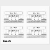 Mason Jar Aangepast Uw Item Moden Product Etikette Rechthoekige Sticker (Vel)