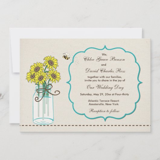 Mason Jar Arrangement Kaart (Voorkant)