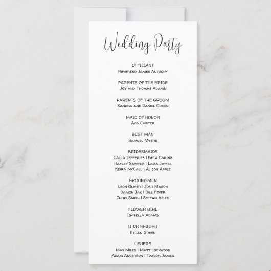 Mason Jar Avec Programme Fleur sauvage de Mariage  (Dos)