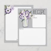 Mason Jar Bloemen Receptkaart (Voorkant / Achterkant)