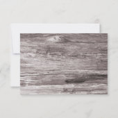 Mason Jar Blue Hydrangea Barn Wood Wedding RSVP (Achterkant)