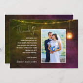 Mason Jar Chaud Automnal Couleurs photo Merci (Devant / Derrière)