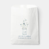 Mason Jar Custom Wedding Favor Bag Bedankzakje (Voorkant)