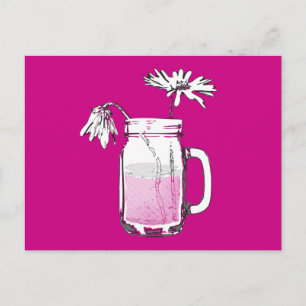 mason jar daisies briefkaart