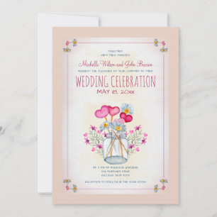 Mason Jar de l'Amour Invitation