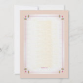 Mason Jar de l'Amour Invitation (Dos)