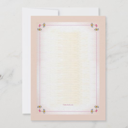 Mason Jar de l'Amour Invitation (Dos)