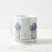 Mason Jar De Violets Mug (Devant gauche)