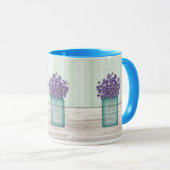 Mason Jar De Violets Mug (Devant droit)