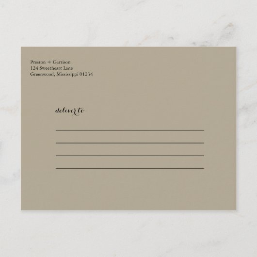 Mason Jar en Gerber Daisies redden de datum Aankondigingskaart (Achterkant)