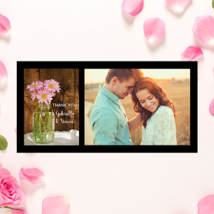 Mason Jar en Pink Daisies Barn Wedding Bedankt