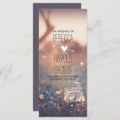 Mason Jar en vuurvliegjes rustieke bruiloft progra Programma (Voorkant / Achterkant)