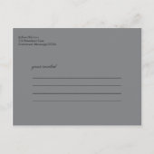 Mason Jar en Wildflower Save the Date Aankondigingskaart (Achterkant)