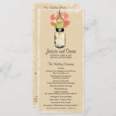  Mason Jar en Wildflowers Programma (Voorkant / Achterkant)