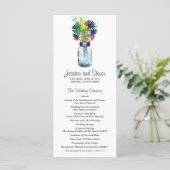 Mason Jar en Wildflowers Programma (Staand voorkant)