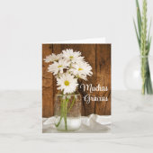 Mason Jar et Daisy Espagne Merci Gracias (Devant)