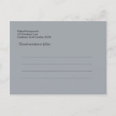 Mason Jar et invitations de mariage Fleurs sauvage (Dos)