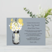Mason Jar et invitations de mariage Fleurs sauvage (Debout devant)