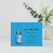 Mason Jar et lucioles Invitations de mariage (Debout devant)