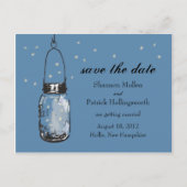 Mason Jar et lucioles Invitations de mariage (Devant)