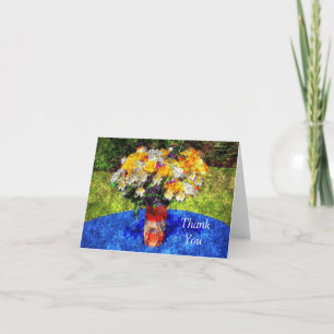 Mason Jar Été Floral Bouquet Merci