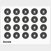 Mason Jar Fireflies Custom Bruiloft Save the Date Ronde Sticker (Vel)