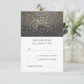 Mason Jar Fireflies Mariage rustique RSVP (Debout devant)