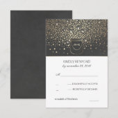 Mason Jar Fireflies Mariage rustique RSVP (Devant / Derrière)