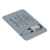 Mason Jar & Fireflies Save the Date Magneet (Rechterzijde)